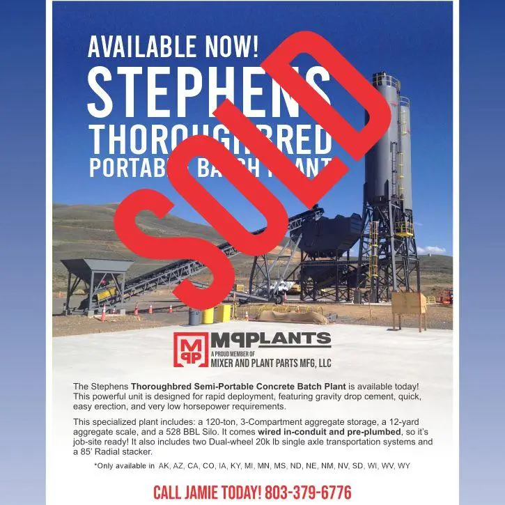 Stephens Thoroughbred Portable Batch Plant