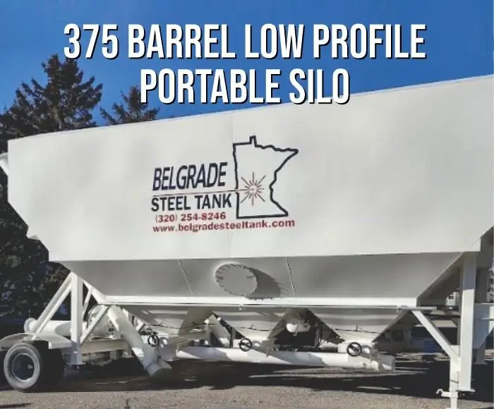 375 Barrel Low Profle Portable Silo